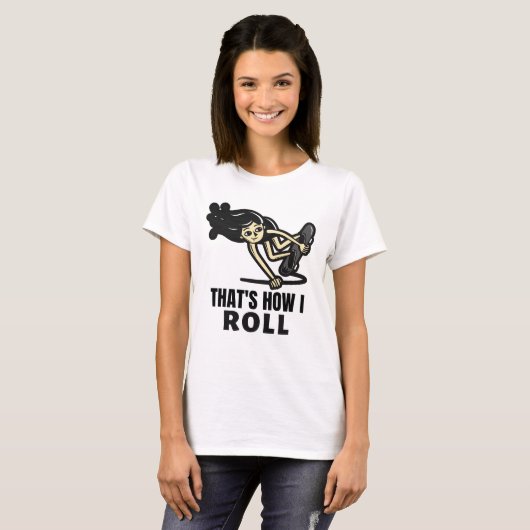 GIRLS SKATEBOARD SKATEBOADER T - SHIRT (Vorne ganz)