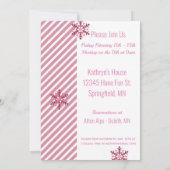 Girls Ski Trip Skiing Emoji Einladung (Rückseite)