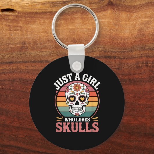 Girls Skull Schlüsselanhänger (Vorderseite)