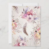 Girls Sleepover Einladung, Glamping Einladung (Rückseite)