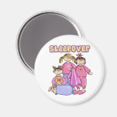 Girls Sleepover Magnet (Vorderseite/Rückseite)