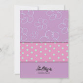 Girls Sleepover Themenreise Einladungen zur Geburt (Rückseite)