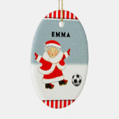 Girls Soccer Christmas Collectible Keramik Ornament (Rechts)
