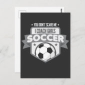 Girls Soccer Coach Trainerteam Fußball Postkarte (Vorne/Hinten)