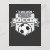 Girls Soccer Coach Trainerteam Fußball Postkarte (Vorderseite)