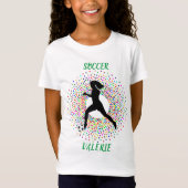 Girls Soccer Color Burst T - Shirt (Vorderseite)