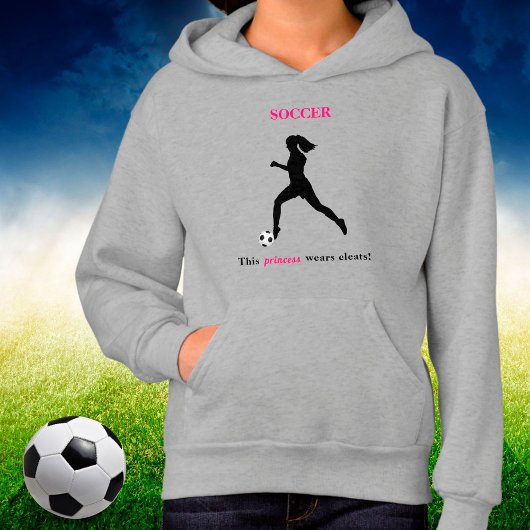 Girls Soccer "Diese Prinzessin trägt Kleinigkeiten Hoodie