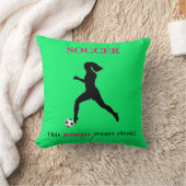 Girls Soccer - Diese Prinzessin trägt Spalten! Kissen (Decke)