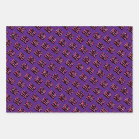 Girls Soccer Geometric Retro Typography Geschenkpapier Set (Vorderseite 3)