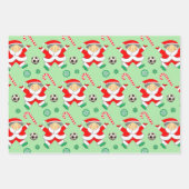 Girls Soccer Holiday Geschenkpapier (Vorderseite)