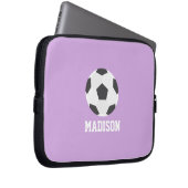 Girls Soccer Personalisiert Laptopschutzhülle (Vorne Rechts)