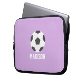 Girls Soccer Personalisiert Laptopschutzhülle (Vorderseite Links)