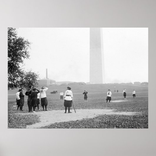 Girls Softball, 1919 Poster (Vorne)