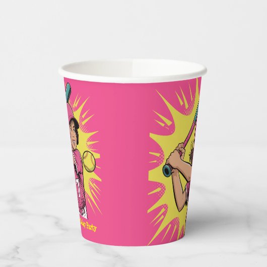 Girls Softball Geburtstagsparty Pappbecher (Links)