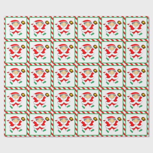 Girls Softball Holiday Geschenk Geschenkpapier (Flach)