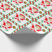 Girls Softball Holiday Geschenk Geschenkpapier (Ecke)