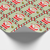 Girls Softball Holiday Geschenk Geschenkpapier (Ecke)