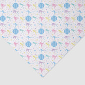 Girls Softball Player Stars Seidenpapier (Ausschnitt)