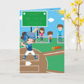 Girls Softball Secret Message Happy Birthday Karte (Gelbe Blume)