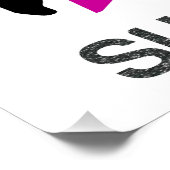 Girls Softball Superstar Poster (Ecke)