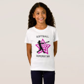 Girls Softball Superstar T - Shirt (Vorne ganz)