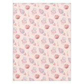 Girls Space Birthday Pink Astronaut Tischdecke (Vorderseite)