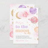 Girl's Space Danke Karten (Vorne/Hinten)