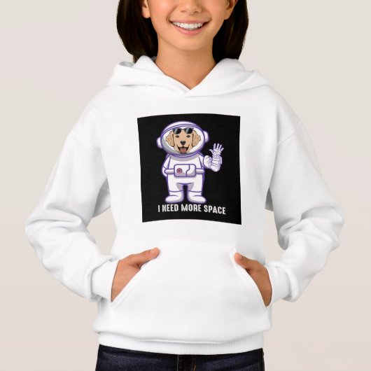 Girls Space dog Hoodies & Sweatshirts (Vorderseite)