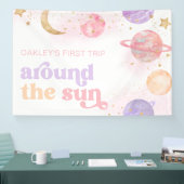 Girl's Space Party Banner (Messe)