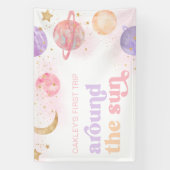Girl's Space Party Banner (Vertikal)