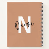 Girls’ Spiral Notebook – Light Peachy Beige "Naomi Notizblock (Rückseite)