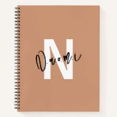 Girls’ Spiral Notebook – Light Peachy Beige "Naomi Notizblock (Vorderseite)