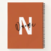 Girls’ Spiral Notebook – Warm Terracotta "Naomi" Notizblock (Rückseite)