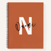 Girls’ Spiral Notebook – Warm Terracotta "Naomi" Notizblock (Vorderseite)