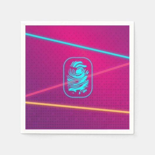 Girls Spy Party Laser Teller Serviette (Vorderseite)