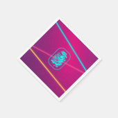 Girls Spy Party Laser Teller Serviette (Ecke)