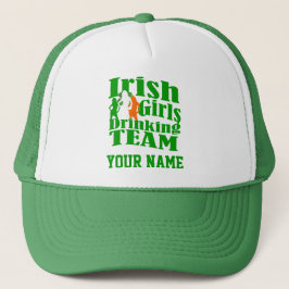 Girls St Patrck's Day Trinkteam Truckerkappe