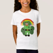 Girls St Patricks Day Leprechaun T - Shirt (Vorderseite)