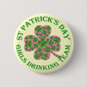 Girls St. Patrick's Day Trinkteam Button
