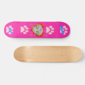 Girls Star ♡ LIEBE Nyan Pink Skateboard (Horizontal)