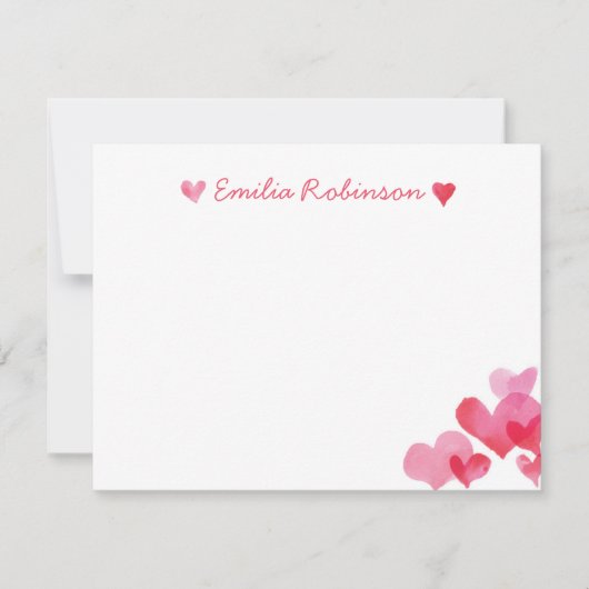 Girls Stationery Set Mitteilungskarte (Vorderseite)