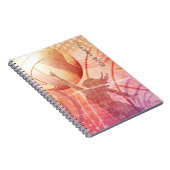 Girl's Sunset Beach Volleyball personalisiert Notizblock (Rechte Seite)