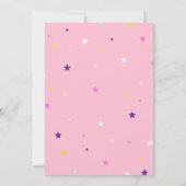 Girl's Super Hero Birthday Invites - Editierbar Einladung (Rückseite)