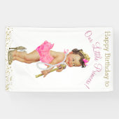 Girls Sweet Little Princess Geburtstagsparty Banner (Horizontal)