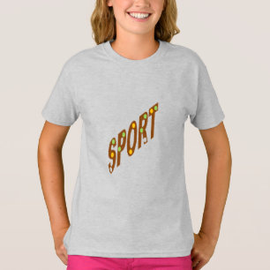 Girls T - Shirt Asche SPORT CHOCOLAT BONBONNEN