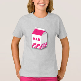 Girl's T - Shirt Milk Box Circle, Triangle & Squar