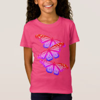 Girls T-Shirt Neon Monarchi