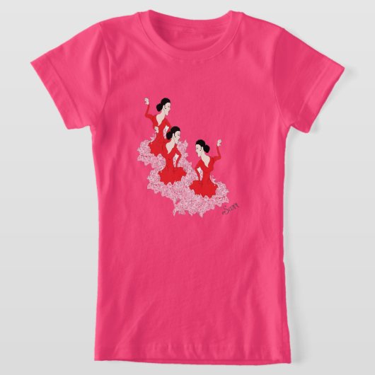 Girl's T - Shirt : Spanischer Tänzer (Ablage )