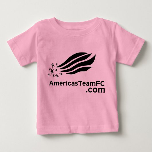 Girls-T - Shirt-Team von Amerika Baby T-shirt (Vorderseite)