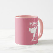 Girls Taekwondo Martial Arts Tasse (VorderseiteRechts)
